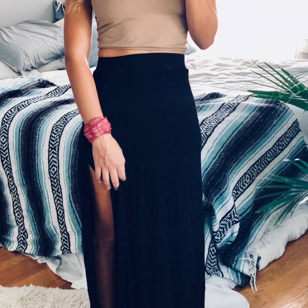 Forever 21 Slit Maxi Skirt XS